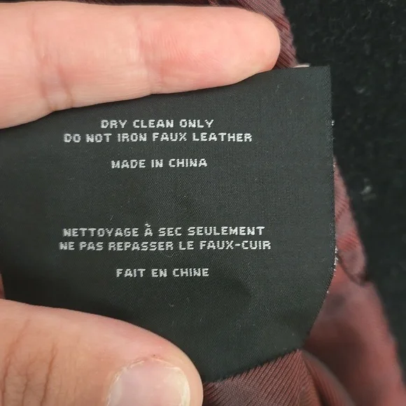 Marc New York Andrew Marc Faux Leather Sleeve Pea Coat - Picture 13 of 16